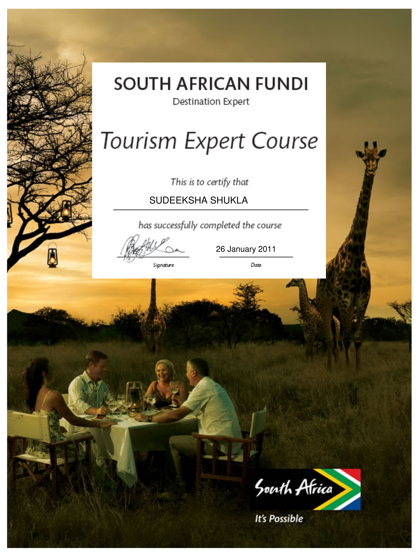 South African Fundi – Tourism Expert
