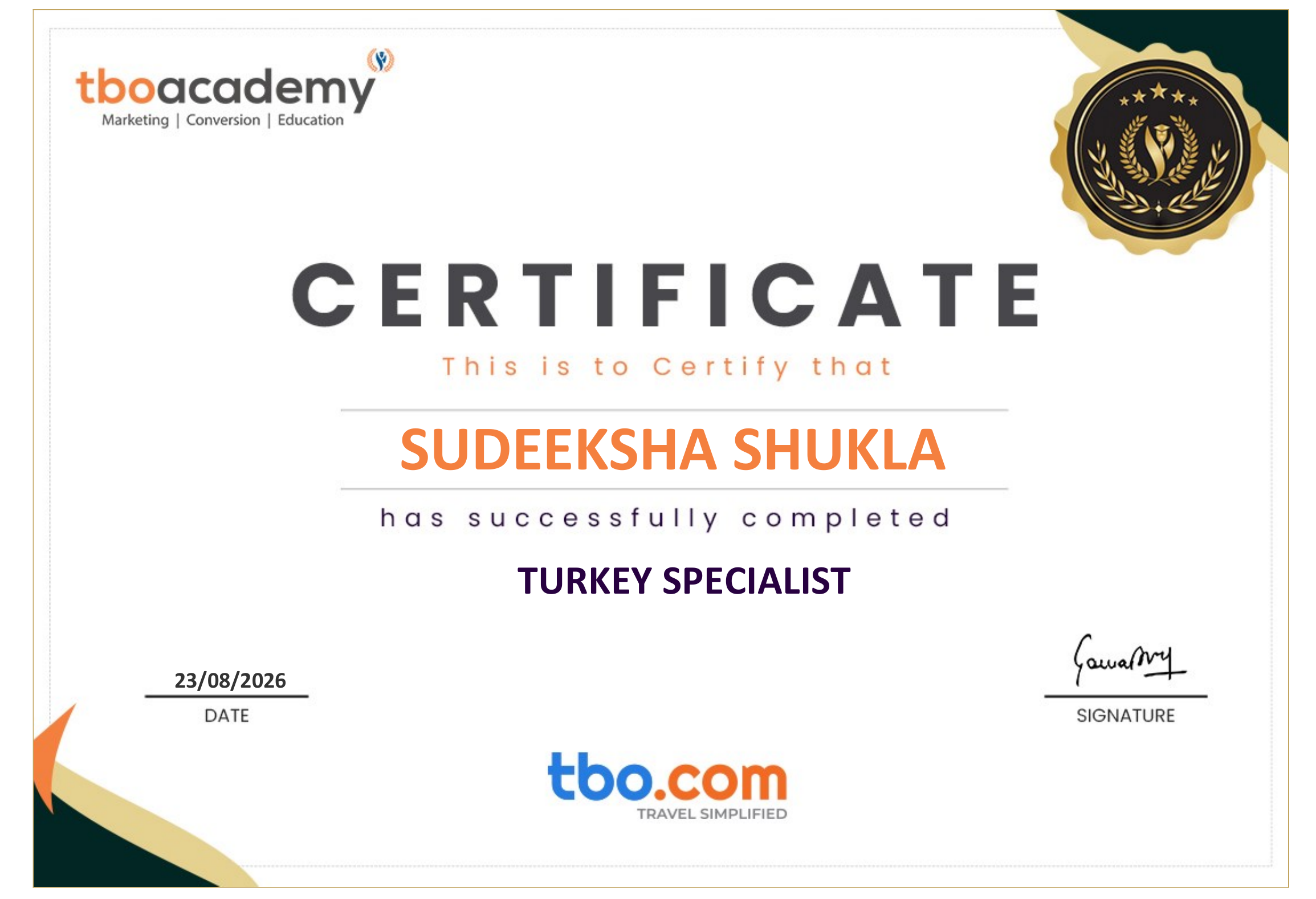 Turkey Specialist